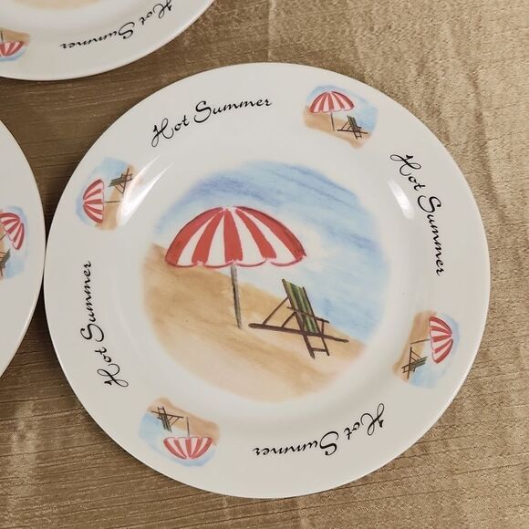 Trisa Melamine Hot Summer Plate Set of 3 10" - Picture 4 of 10